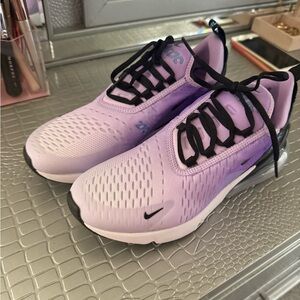Nike Purple and Black Athletic Shoes with Cushioned Design
